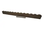 Multy home Zahradní obrubník SCALLOPED hnědý 120 cm, gumový (včetně hřebů) MHEU5000001, 1 ks