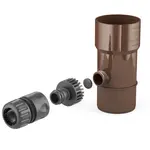 Plastový sběrač dešťové vody Covernit PVC 90 mm hnědá