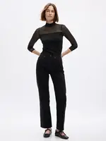 GAP Dámské Průsvitný top s dlouhým rukávem 824343-00 Velikost: XXS