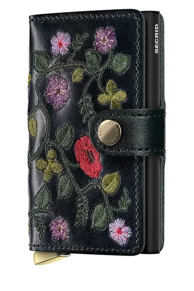 Kožená peněženka Secrid STITCH FLORAL