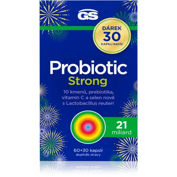 GS Probiotic Strong kapsle s probiotiky 90 cps