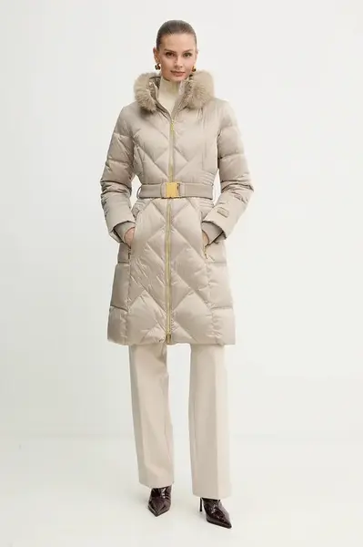 Péřová bunda Marciano by Guess ELLY béžová barva, zimní, 5BGL38 7374A