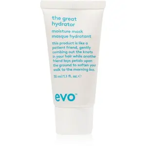 EVO Hydrate The Great Hydrator hydratačná maska pre lesk suchých a lámavých vlasov 30 ml