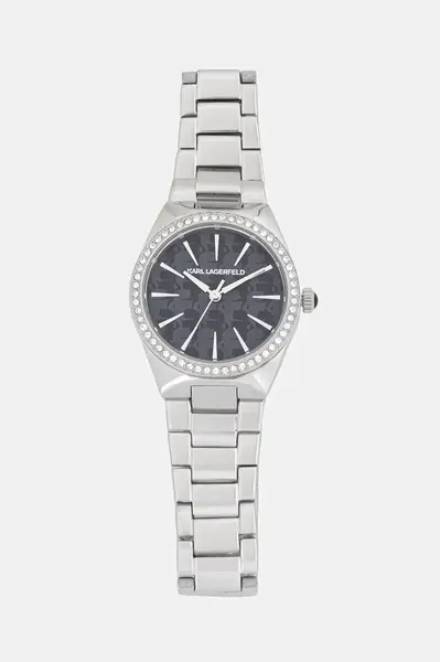 Hodinky Karl Lagerfeld dámské, stříbrná barva, R0553105511