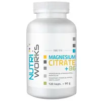 NutriWorks Magnesium Citrate + B6 - 120 kapslí