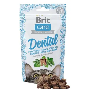 Brit Care Cat Snack Dental 50g | Maškrty pre mačky