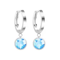 Preciosa Stříbrné náušnice s třpytivými zirkony Lucea 5297 67