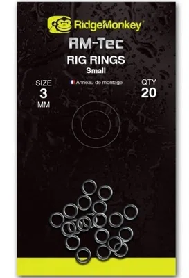 Ridgemonkey kroužky rm-tec rig rings - 3 mm