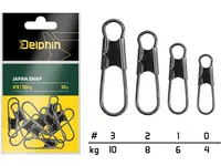 Delphin karabinka japan snap 10 ks - velikost 0 nosnost 4 kg