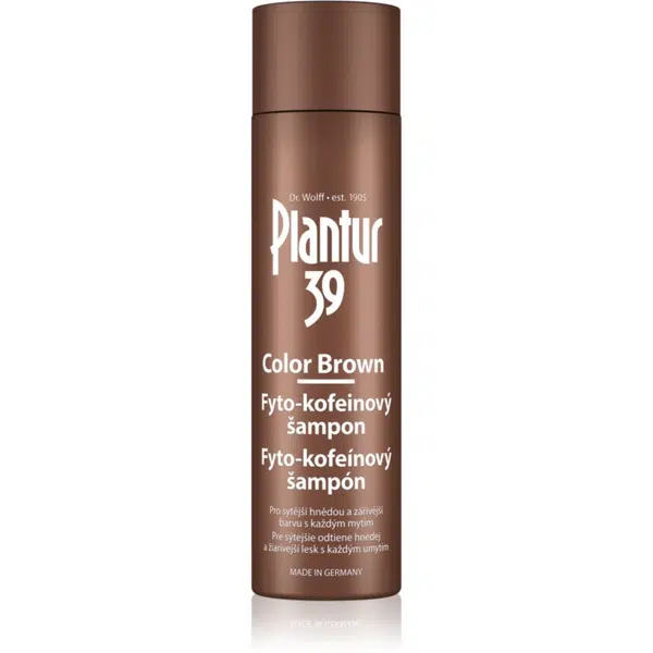 Plantur 39 Color Brown kofeinový šampon pro hnědé odstíny vlasů 250 ml