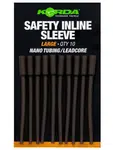 Korda převleky safety inline sleeve nano tubing/leadcore - large