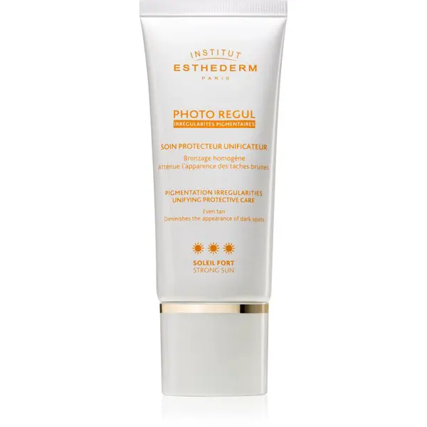 Institut Esthederm Photo Regul Pigmentation Irregularities Unifying Protective Care sjednocující péče pro pleť s hyperpigmentací s vysokou UV ochranou