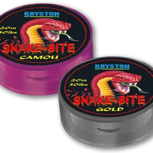 Kryston potahovaná šňůrka snake bite brown 20 m - 30 lb
