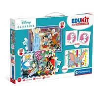 EDUkit - Disney Classics 4v1 (pexeso, 48 + 30 puzzle, 6 kostek)
