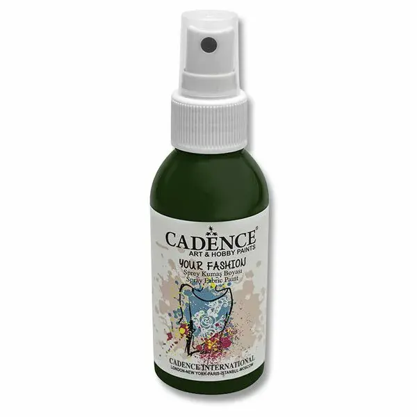 Barvy na textil Cadence Your Fashion, 100 ml - tmavě zelená