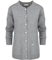 Pri Classic warm thick short cardigan sweater EMILIA decorative buttons