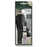 Grafitové tužky Faber-Castell Pitt Graphite Matt - blistr, různé tvrdosti