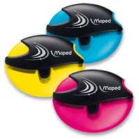 Ořezávátko Maped Galactic - s odpadní nádobkou - 1 otvor, mix barev