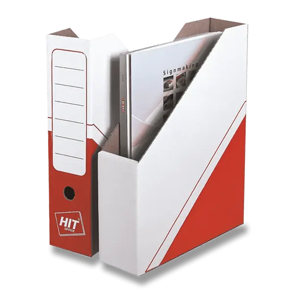 Magazin box Hit Office - archivační box, 75 mm - červený