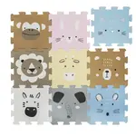 Pěnová podložka Puzzle 30x30 cm 9ks, Animals