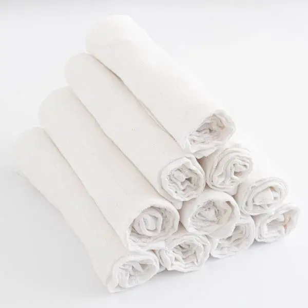 Látkové bavlněné plenky New Baby STANDARD 80 x 80 cm, 10 ks bílé