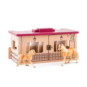 Stáj se dvěma koňmi