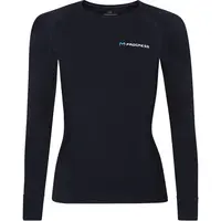 PROGRESS MT TDRZ Dámské merino triko s dlouhým rukávem, černá, velikost