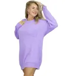 Pri Fluffy sweater knit dress round neckline FLUFFY