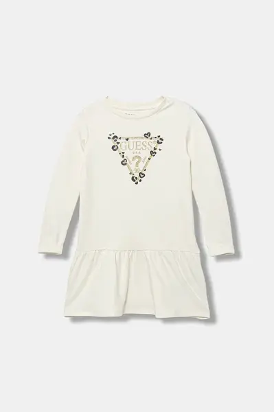 Dětské bavlněné šaty Guess