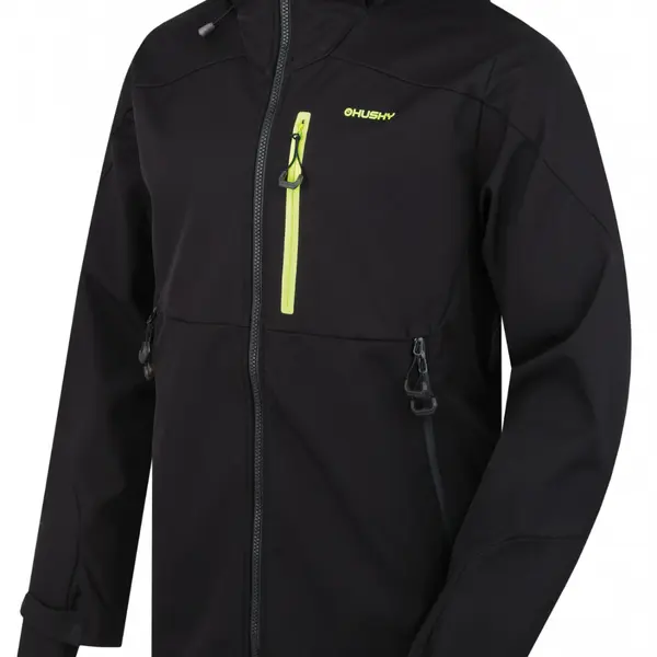 Husky Sauri M L, black Pánská softshell bunda
