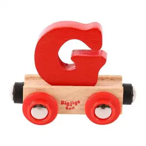Bigjigs Rail Vagónik dřevěné vláčkodráhy - Písmeno G