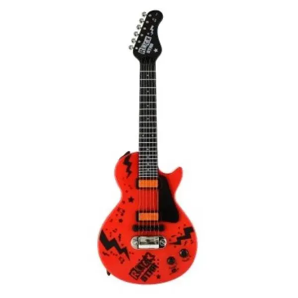 Kytara elektrická ROCK STAR plast 58cm na baterie se zvukem a světlem