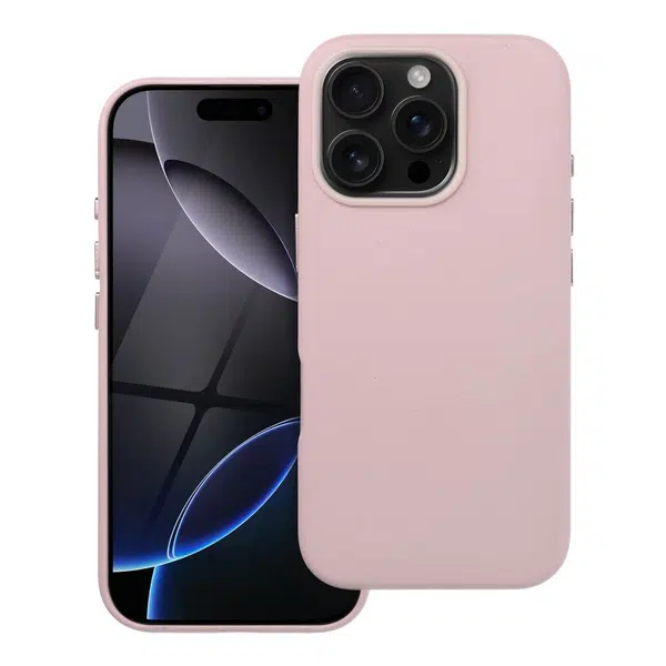 Zadní kryt LEATHER MAG COVER case pro Apple iPhone 16 Pro, sand pink