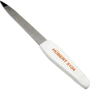 Safírový špičatý pilník na nehty Hairway "4", bílý - 115 mm (11504)