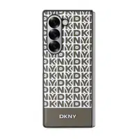 Zadní kryt DKNY PU Leather Repeat Pattern Bottom Stripe MagSafe pro Samsung Galaxy Z Fold6, hnědá