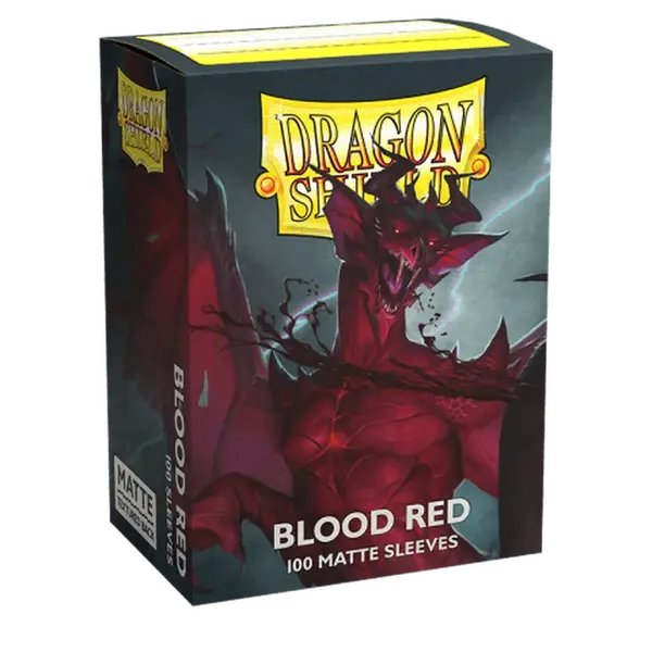 Obaly na karty Dragon Shield Standard Sleeves - Matte Blood Red - 100 ks