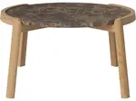 Konferenční stolek Mix Ø65 cm, více variant - Bolia Varianta: Brown marble | Oiled oak, Solid | v. 35 cm