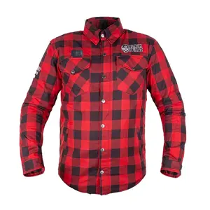 Moto košile W-TEC Black Heart Rattlesneak červeno-černá kostkovaná 4XL