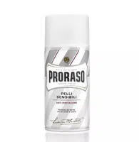 Proraso Cestovní pěna na holení pro citlivou pokožku White Zelený čaj (Shaving Foam) 50 ml