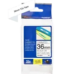 Brother TZE-M261, 36mm x 8m, černý tisk/bílý matný podklad, originální páska