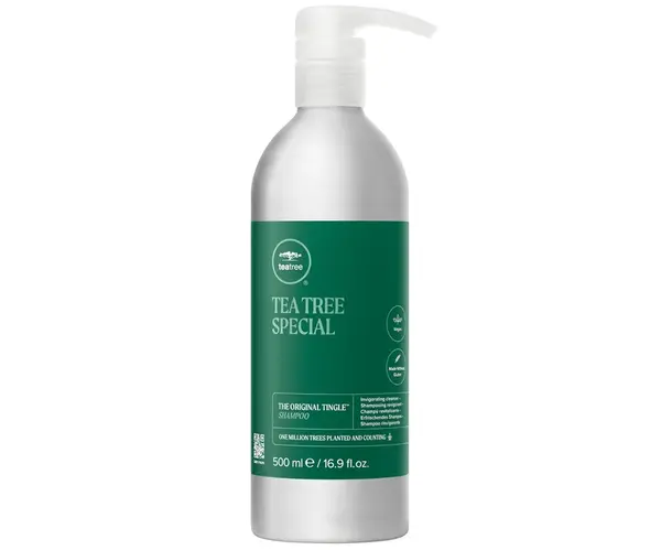 Osvěžující šampon na vlasy Paul Mitchell Tea Tree Special The Original Tingle Shampoo - hliníková láhev, 500 ml (702940) + dárek zdarma