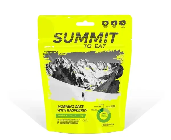 Summit to eat Ovesná kaše s malinami viz obrázek Dehydrovaná strava