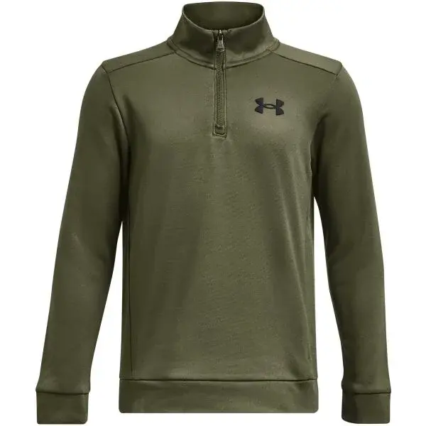 Under Armour ARMOUR FLEECE 1/4 ZIP Chlapecká mikina, khaki, velikost M