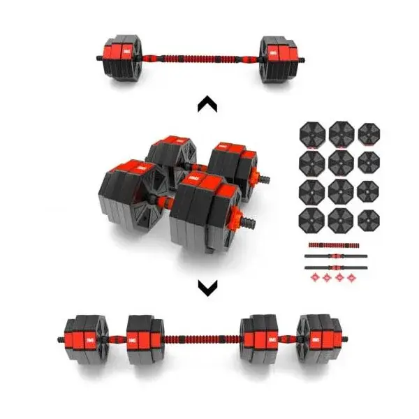 HMS SGC30 Nakládací obouruční a jednoruční činky, černá, velikost 30 KG