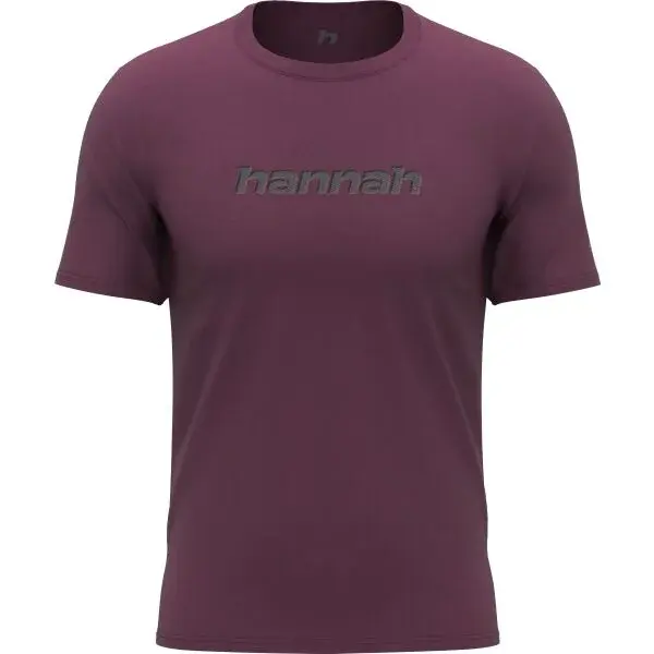 Hannah BINE Pánské tričko, vínová, velikost XXXL
