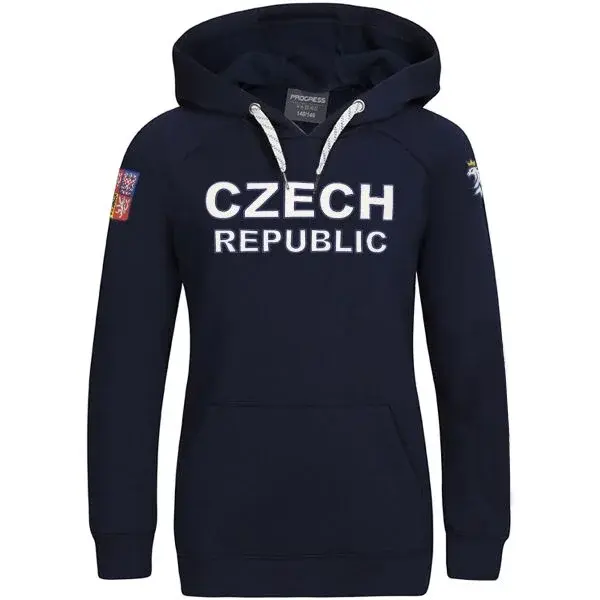 Střída CZECH HOODY JR Dětská mikina, tmavě modrá, velikost 128-134