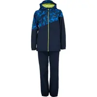 Lewro CAMBIE Dětský softshellový set, tmavě modrá, velikost 164-170