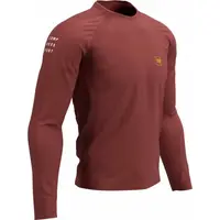 Compressport TRAINING TSHIRT LS Pánské tréninkové triko s dlouhým rukávem, červená, velikost