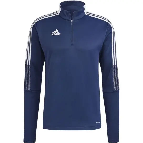 adidas TIRO 21 TOP Pánská fotbalová mikina, tmavě modrá, velikost XXL
