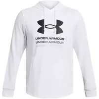 Under Armour RIVAL Pánská mikina, bílá, velikost M